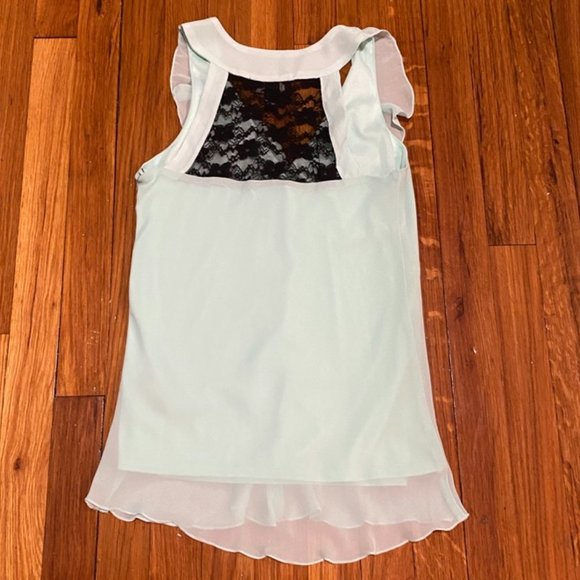 LAST CHANCE - BCX Mint Sleeveless Top Lace Back XS - Picture 6 of 6